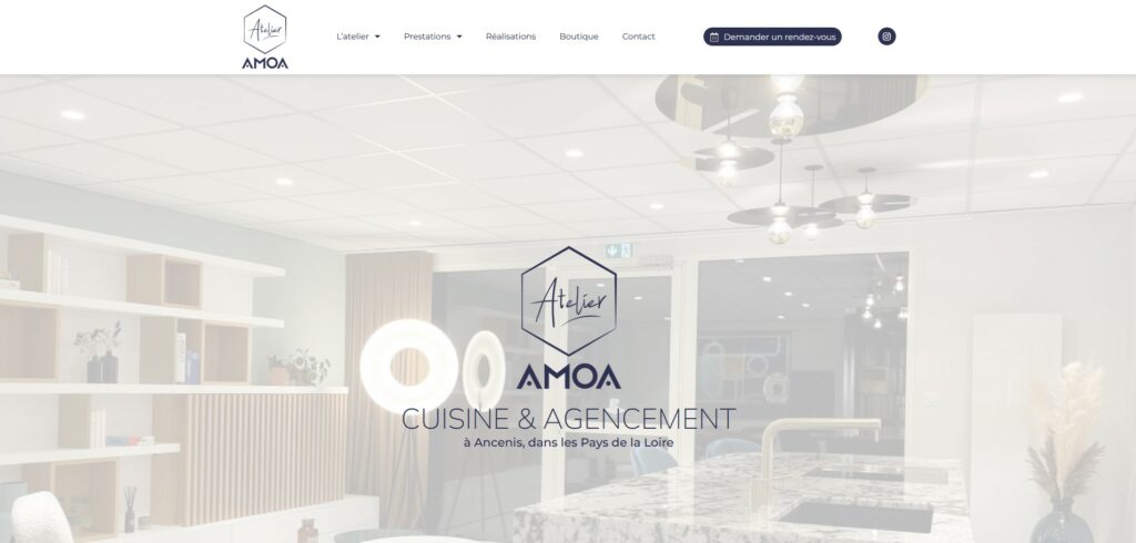 Création de site internet à Ancenis pour Atelier AMOA