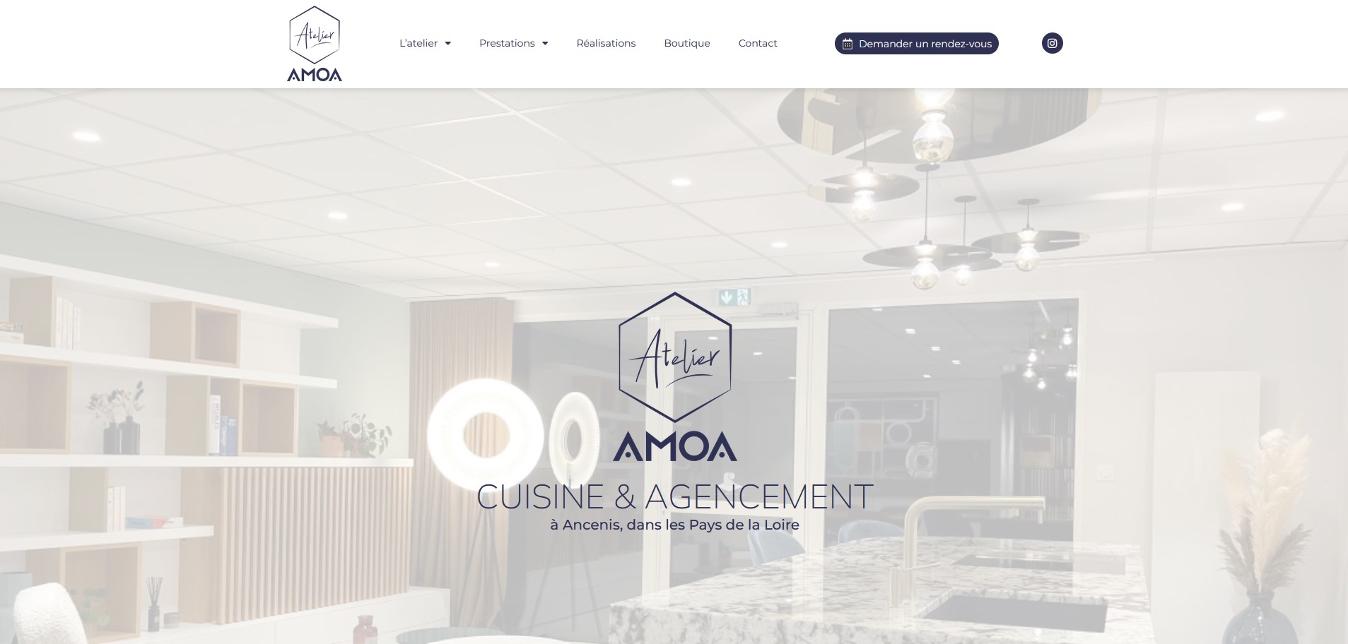 Création de site internet à Ancenis pour Atelier AMOA